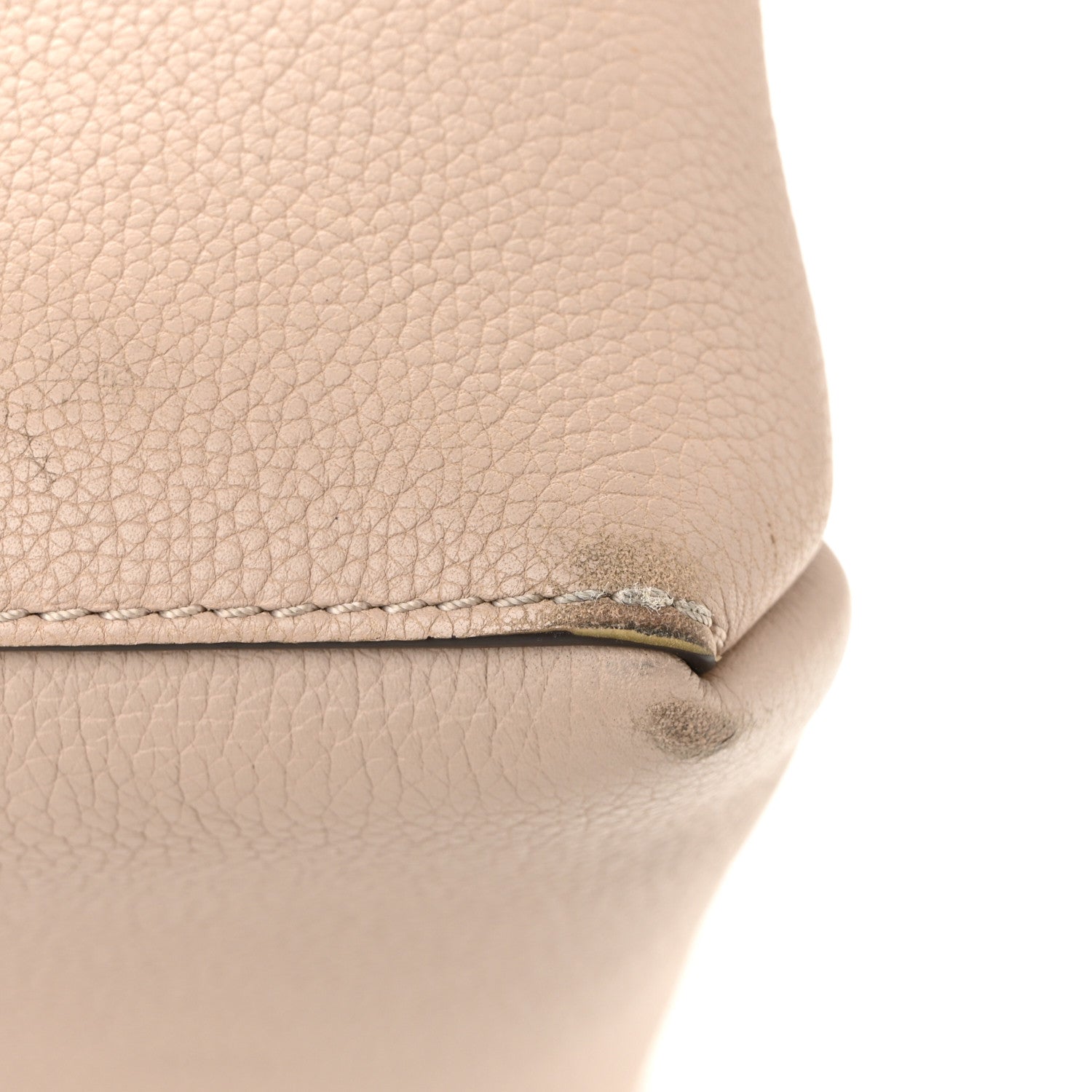 Louis Vuitton Grained Calfskin Lockme Shopper Greige