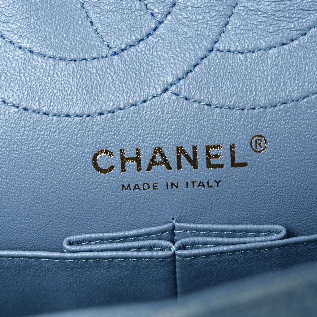 Chanel Denim Quilted 2.55 Reissue 226 Flap Light Blue