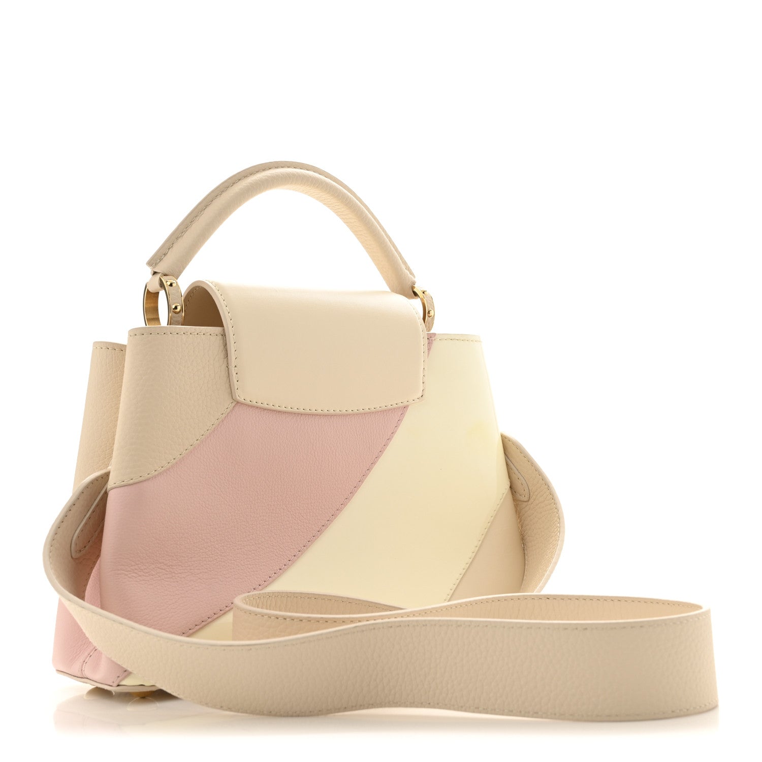 Louis Vuitton Taurillon Gelato Capucines BB Tonal Vanilla Beige