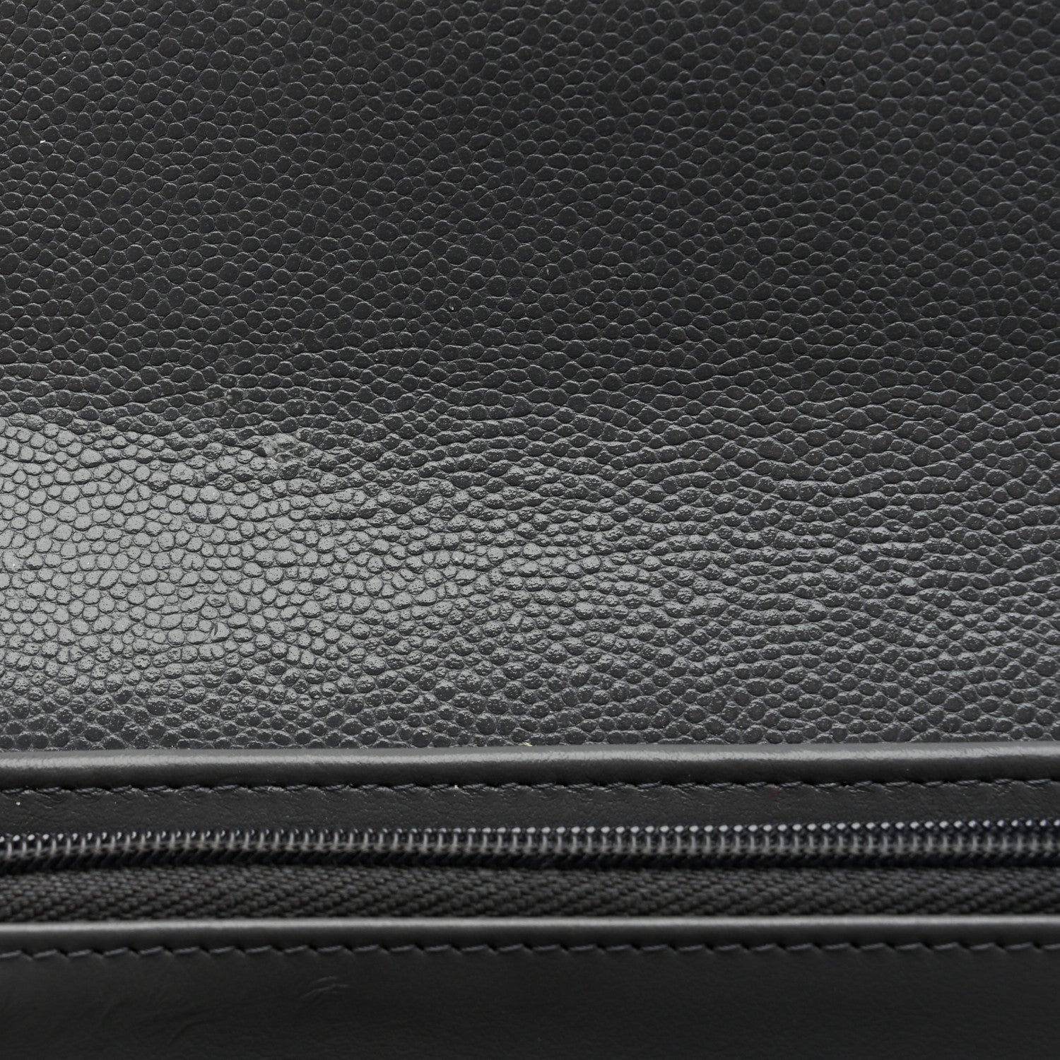 Caviar Quilted Medium Flap Wallet Grey