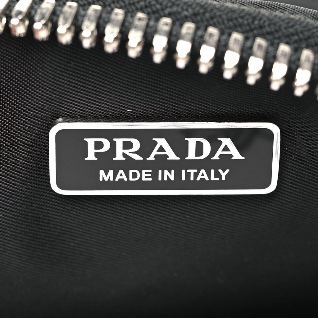 Prada Tessuto Nylon Pocket Mini Bag Black