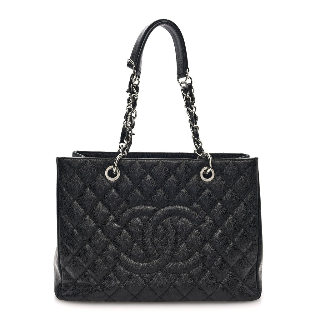 Chanel Caviar Quilted Grand Shopping Tote GST Black