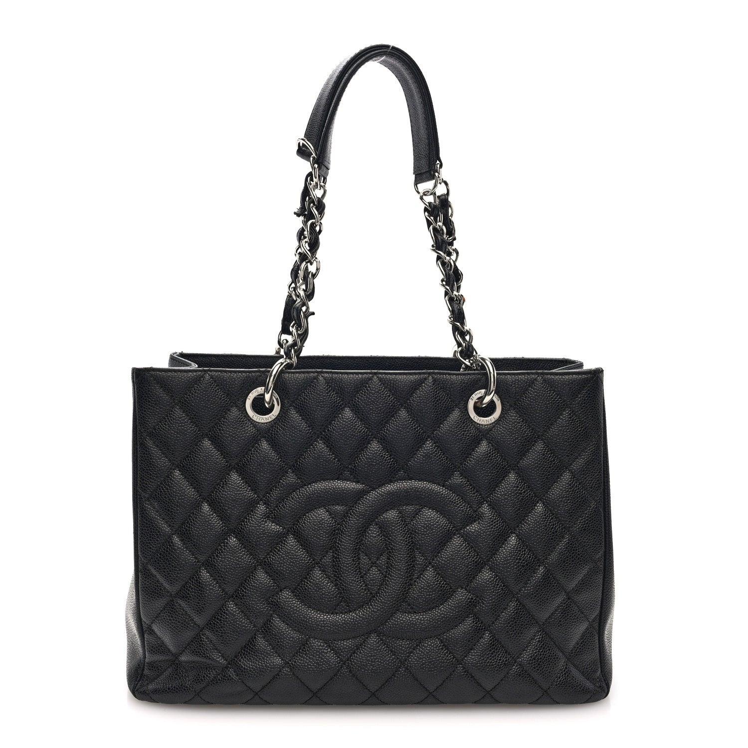 Chanel Caviar Quilted Grand Shopping Tote GST Black