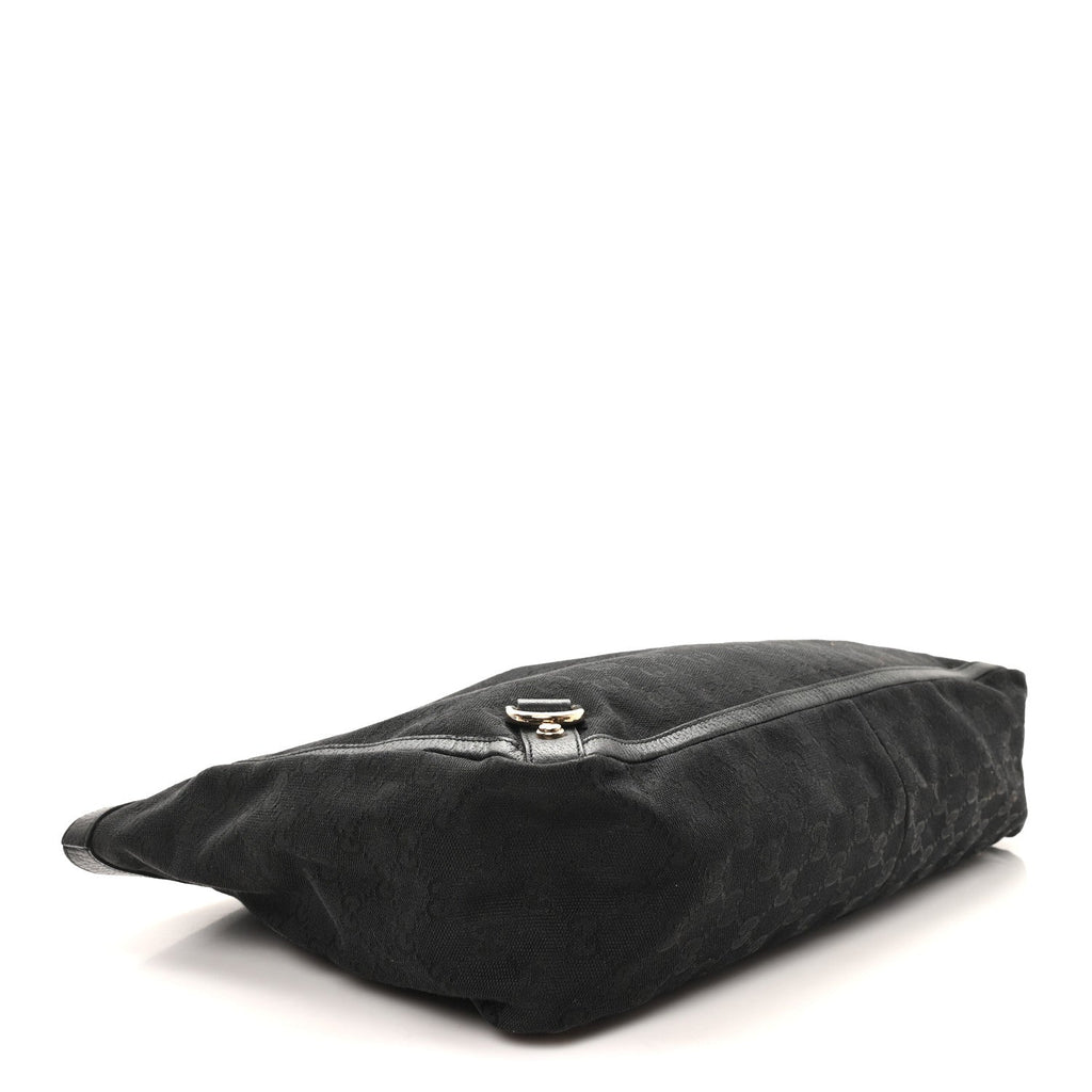 Gucci Monogram Large Abbey Tote Black