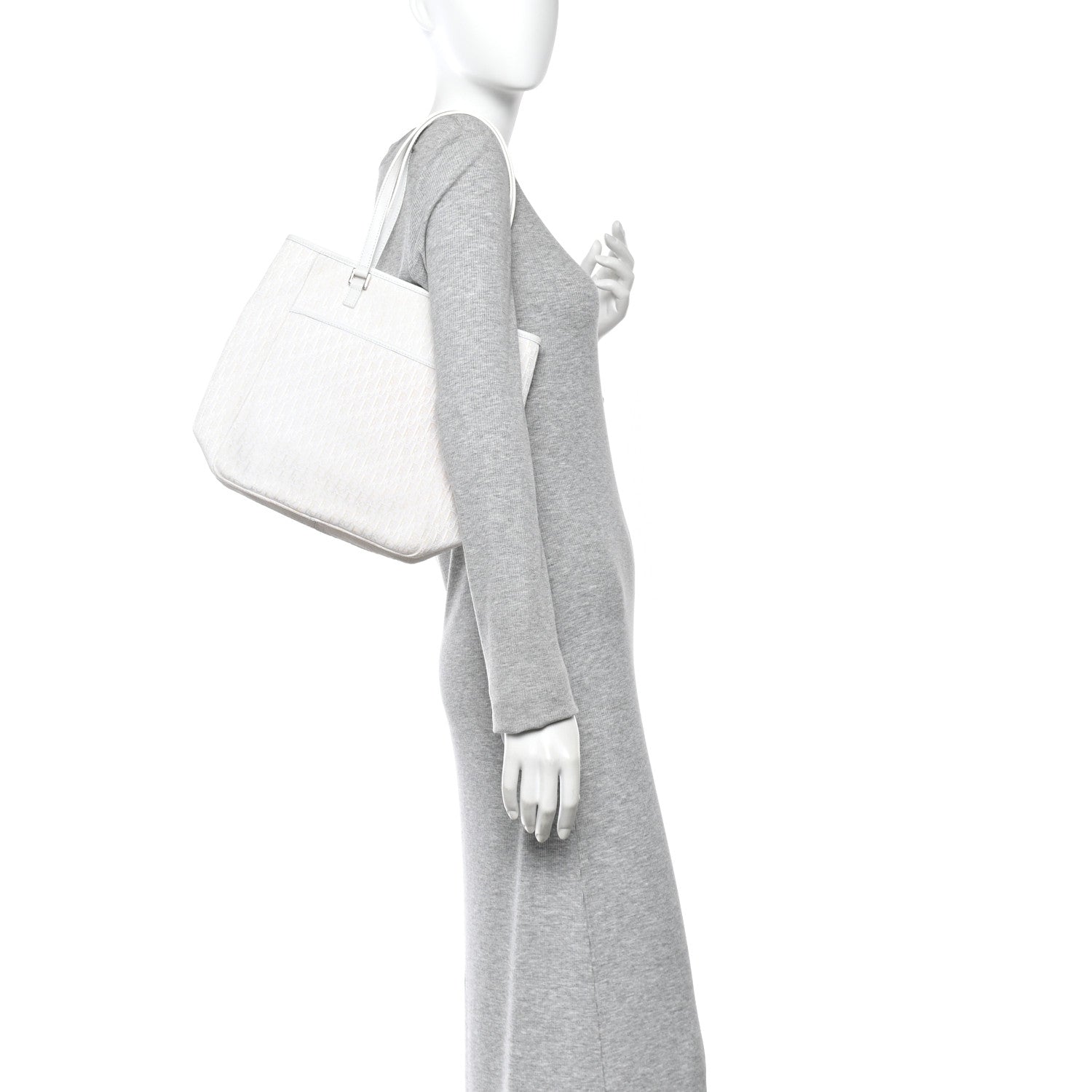 Christian Dior Monogram Tote White