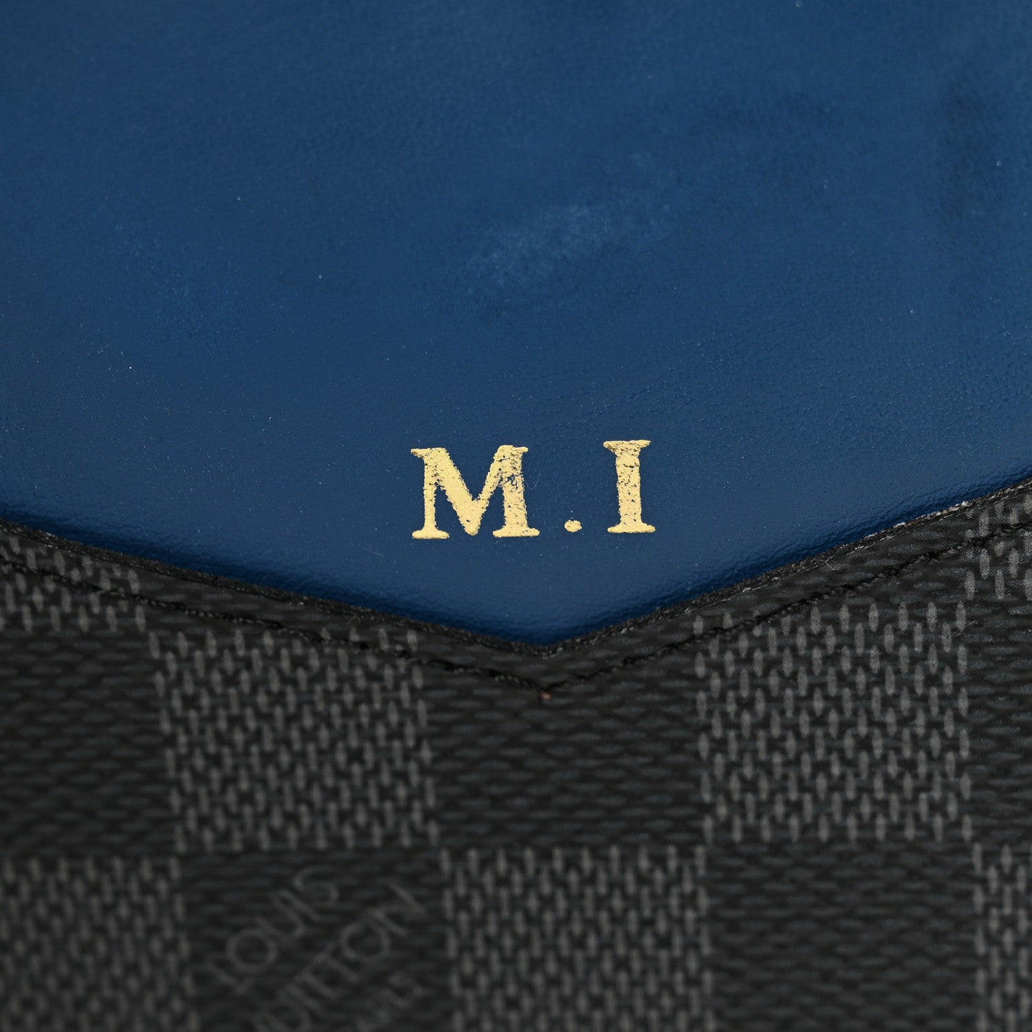 Louis Vuitton Damier Graphite Brazza Wallet Bleu Neon