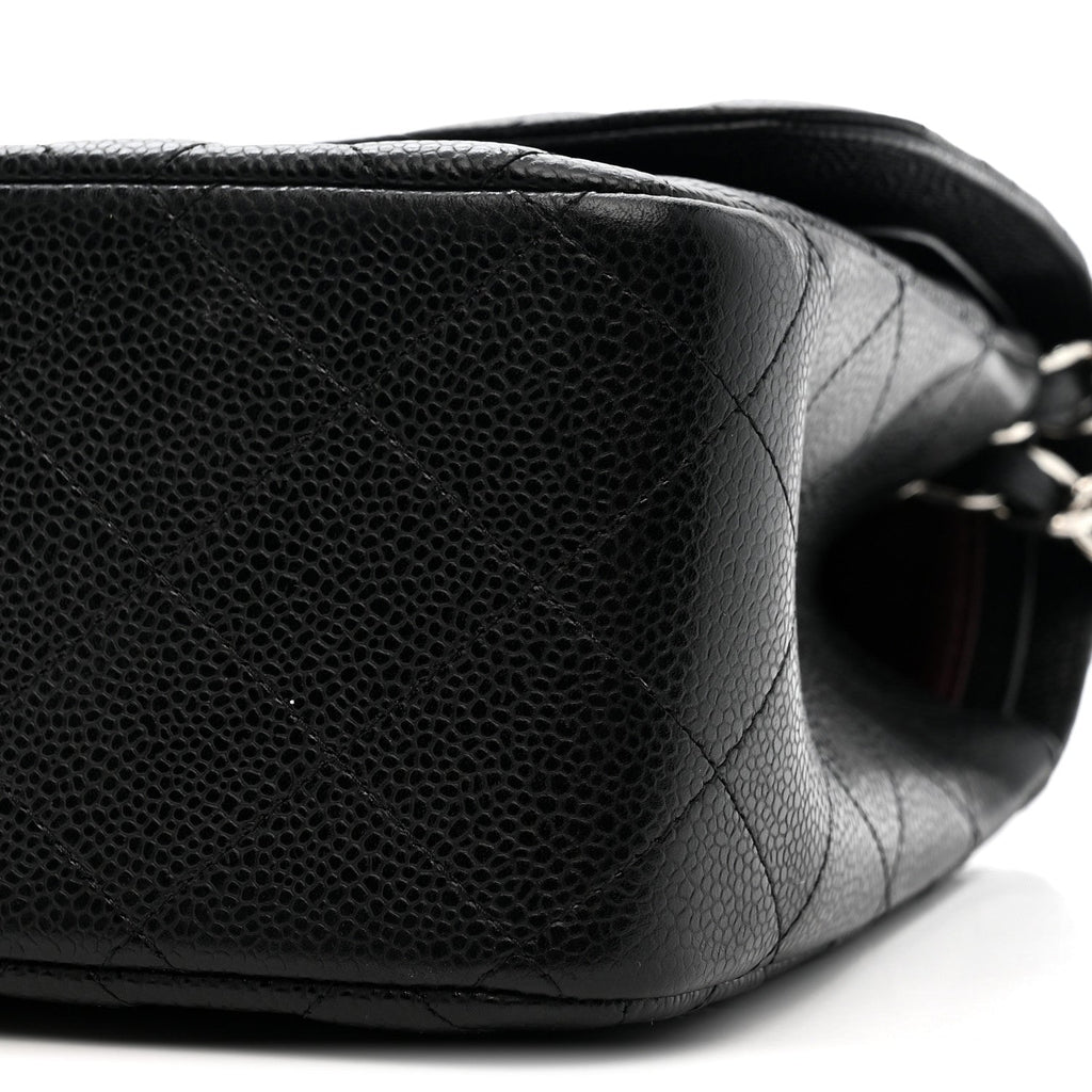 Chanel Caviar Quilted Jumbo Double Flap Black