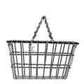 Chanel Brass Calfskin Medium Grocery By Chanel Shopping Basket Silver