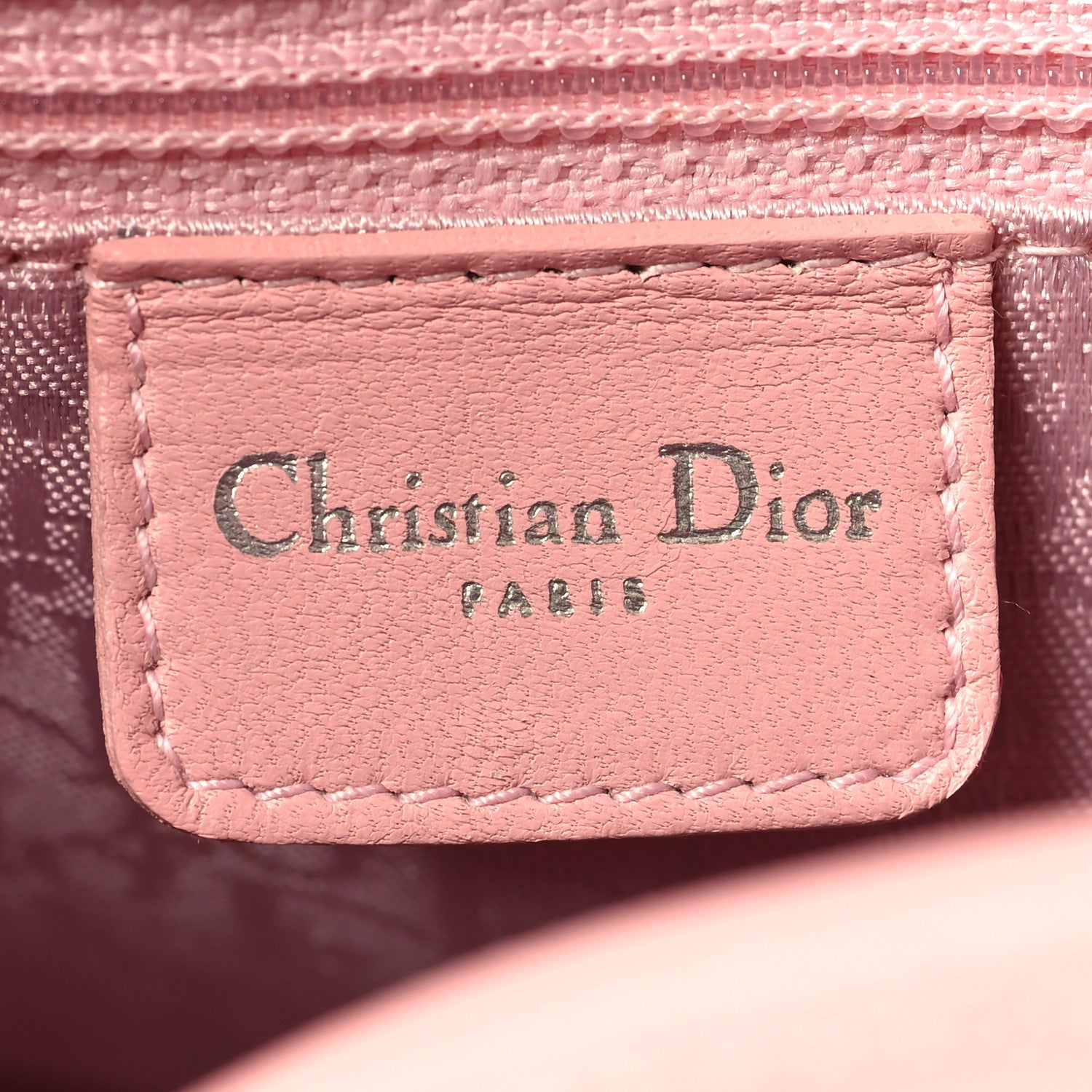 Christian Dior Lambskin Cannage Medium Lady Dior Light Pink