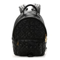 Louis Vuitton Lambskin Flower Quilted Palm Springs Backpack PM Black