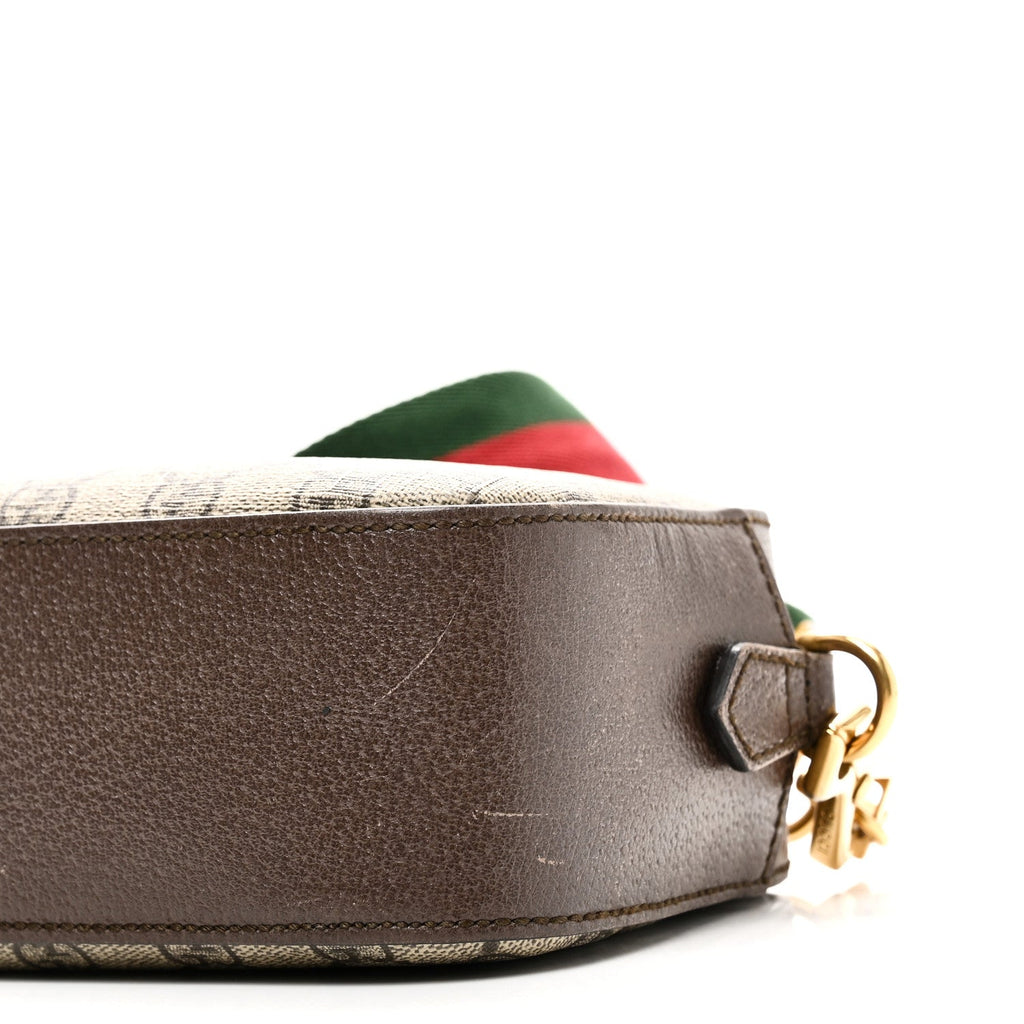 Gucci GG Supreme Monogram Web Neo Vintage Shoulder Bag Beige New Acero Crop