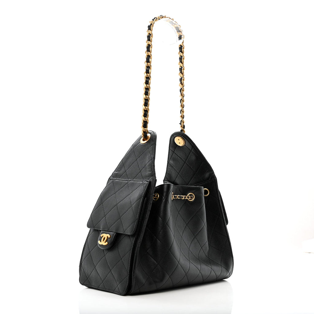 Chanel Caviar Quilted Small Chanel 25 Handbag Black