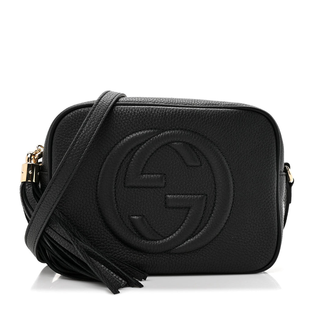 Gucci Pebbled Calfskin Small Soho Disco Bag Black