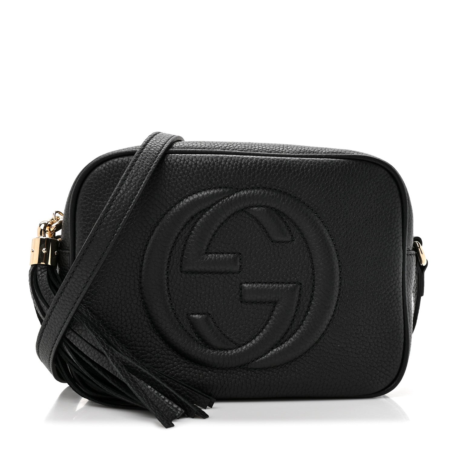 Gucci Pebbled Calfskin Small Soho Disco Bag Black