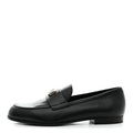Lambskin Enamel CC Moccasin Loafers 37 Black