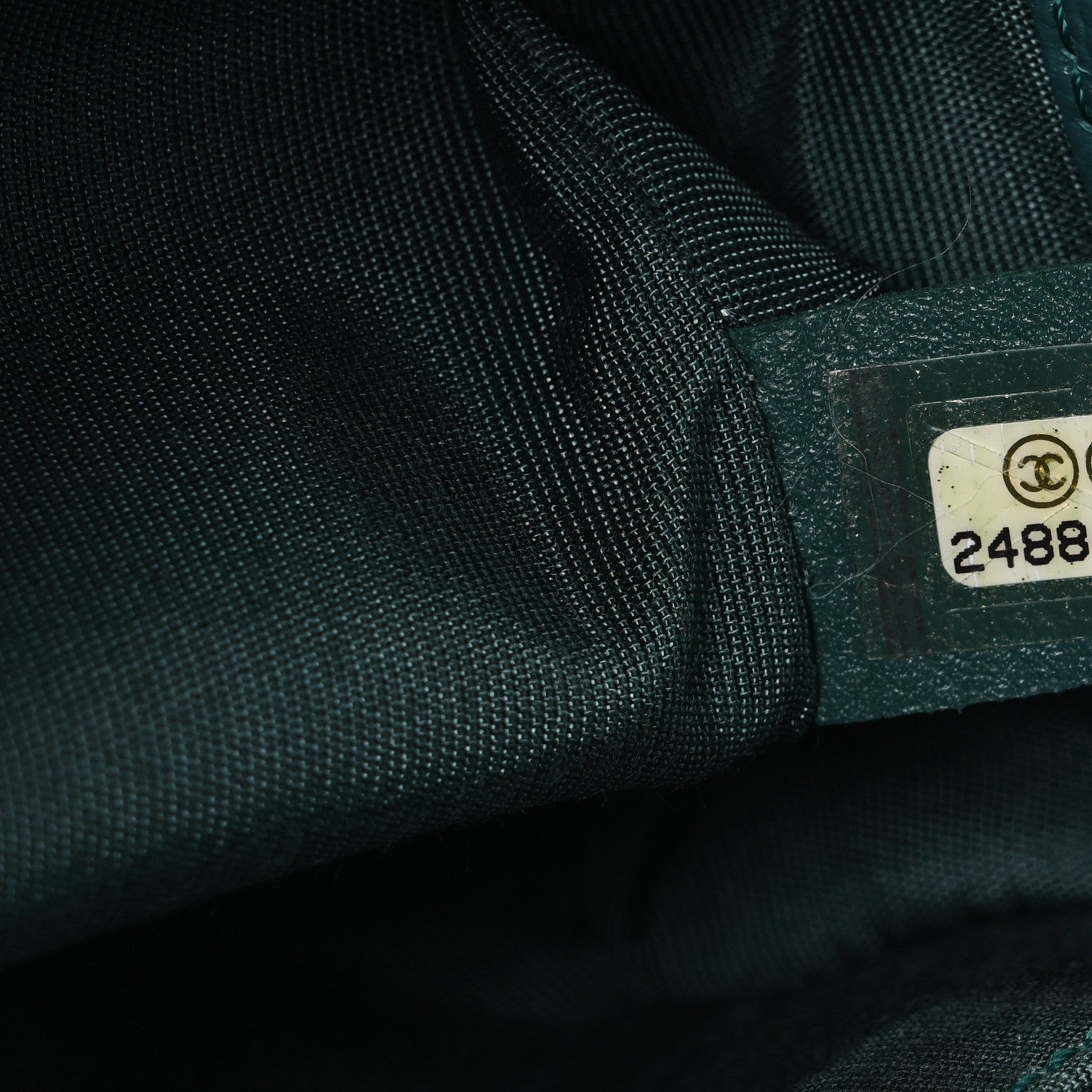 Chanel Caviar Chevron Quilted Medium Boy Flap Green