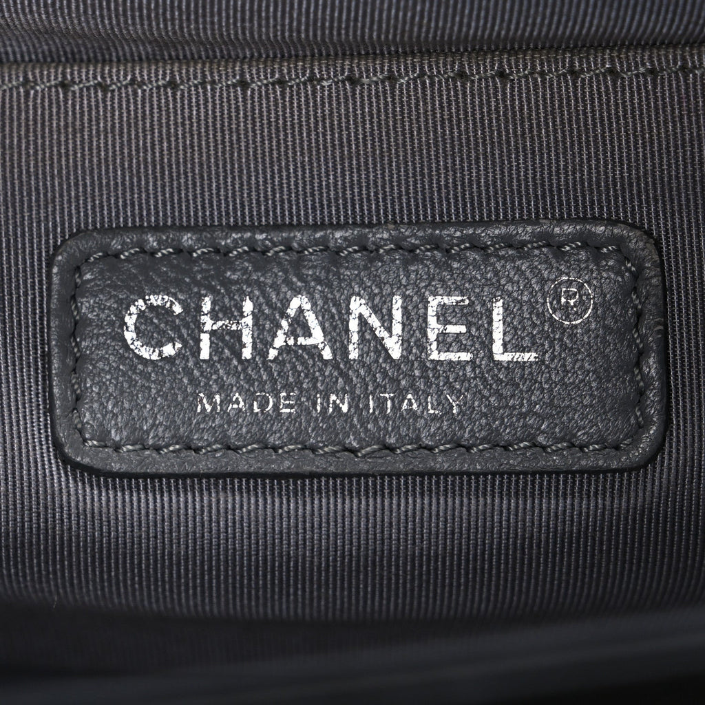 Chanel Lambskin Quilted Medium Boy Flap Black
