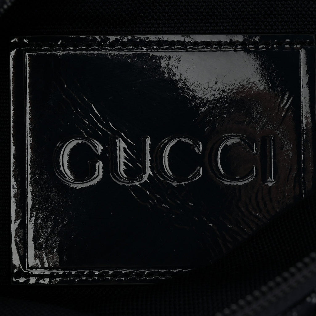 Gucci Denim Monogram Web Belt Bag Blue Multicolor