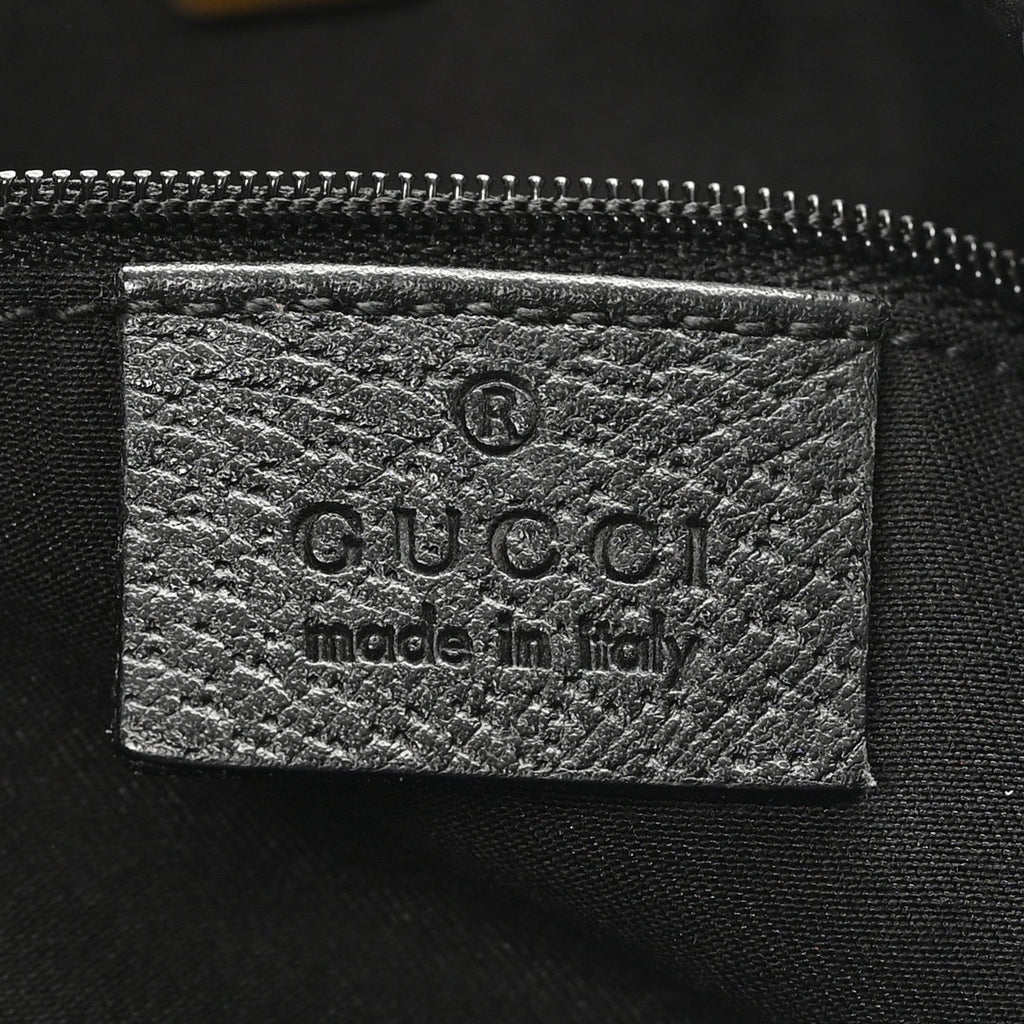 Gucci Monogram Large Abbey Tote Black