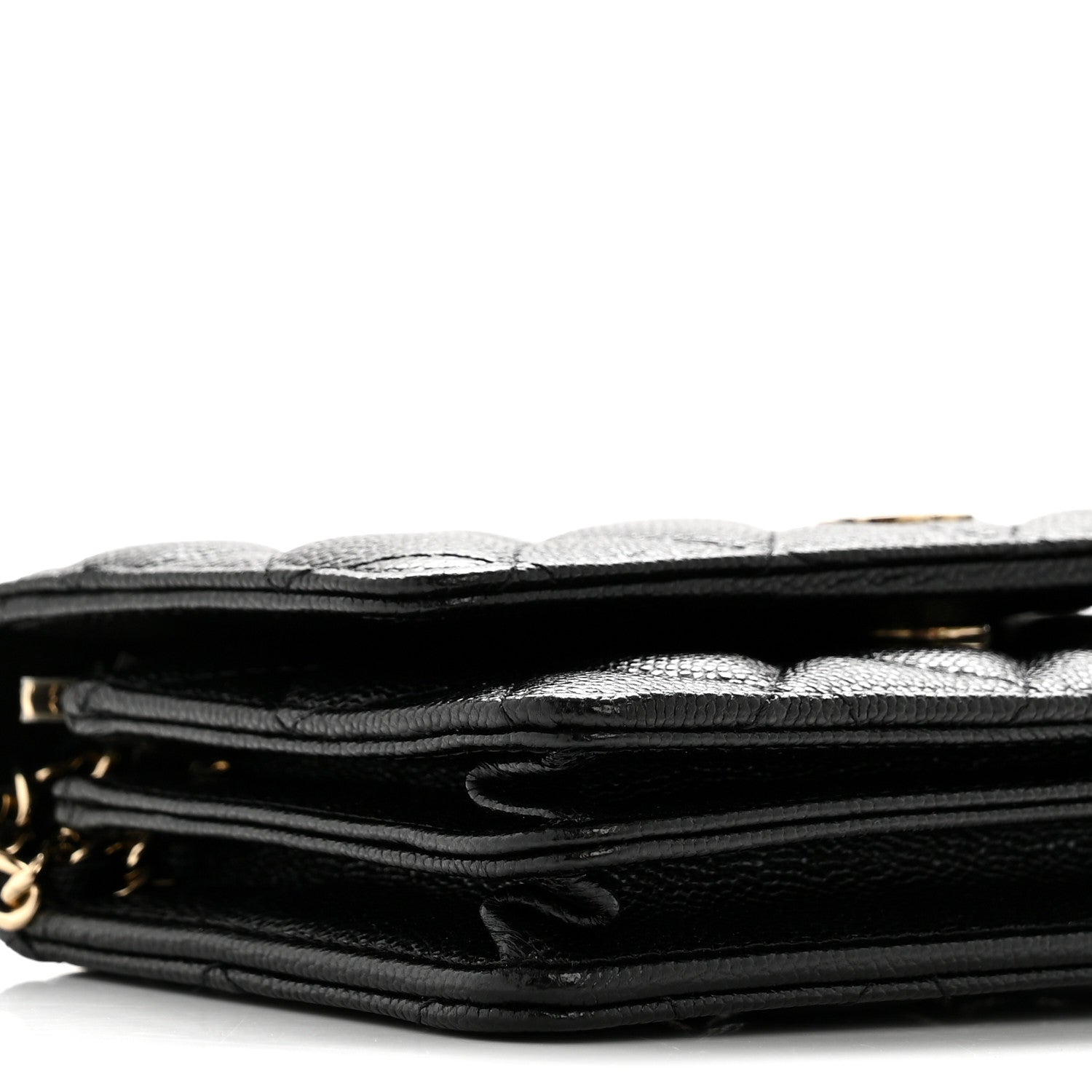 Chanel Caviar Quilted Mini Wallet On Chain WOC Black