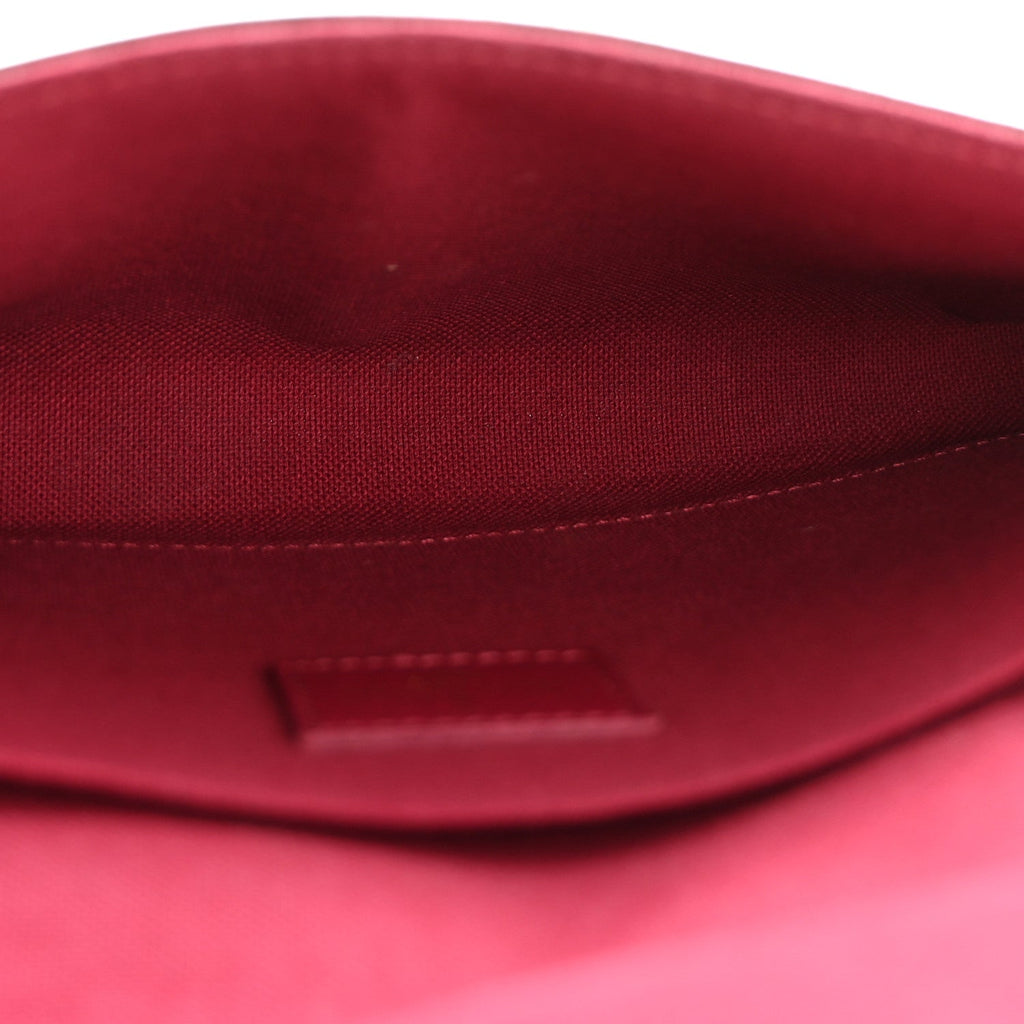 Louis Vuitton Monogram Pochette Felicie Chain Wallet Fuchsia