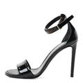 Louis Vuitton Patent Monogram Call Back Sandals 37 Black