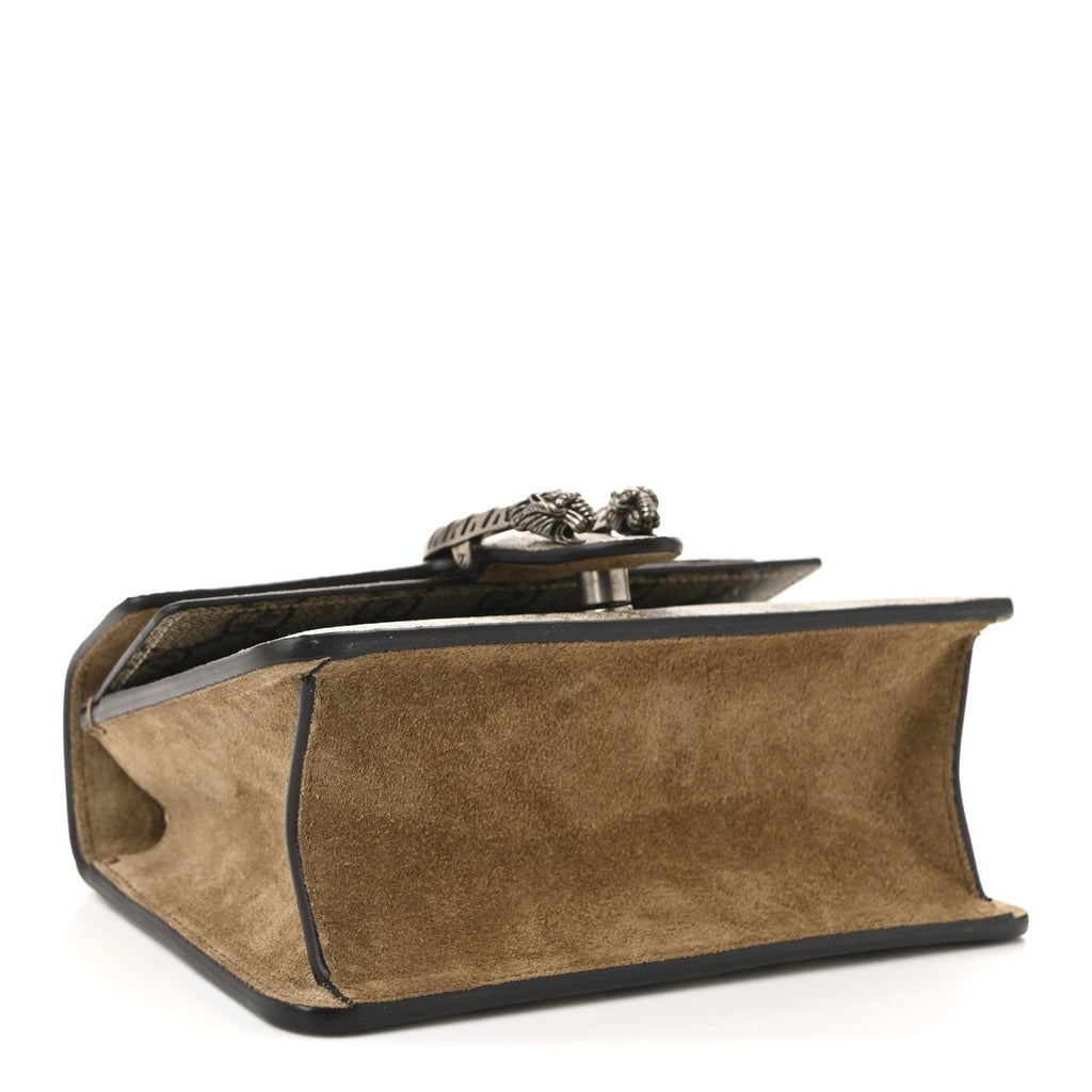 Gucci GG Supreme Monogram Mini Dionysus Top Handle Bag Taupe