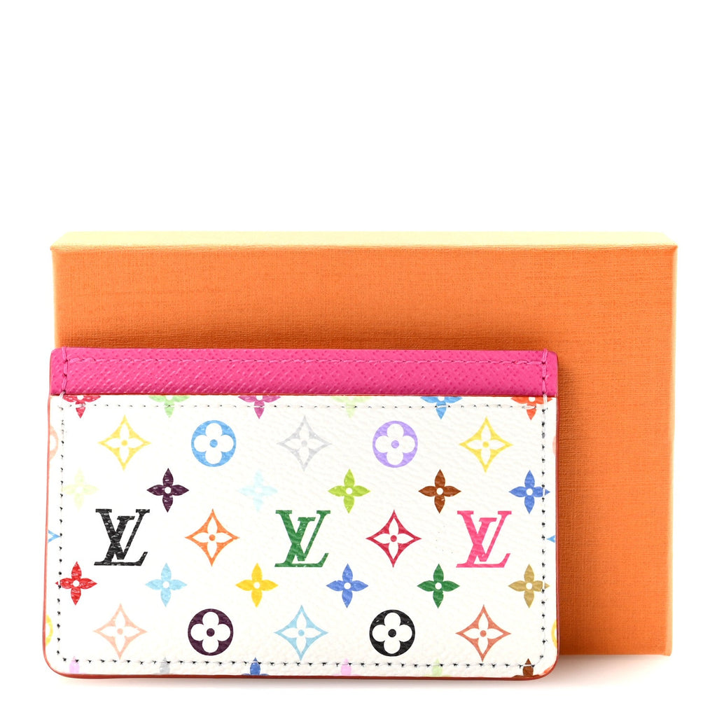 Louis Vuitton LV X TM Monogram Multicolor Card Holder Kawaii Pink