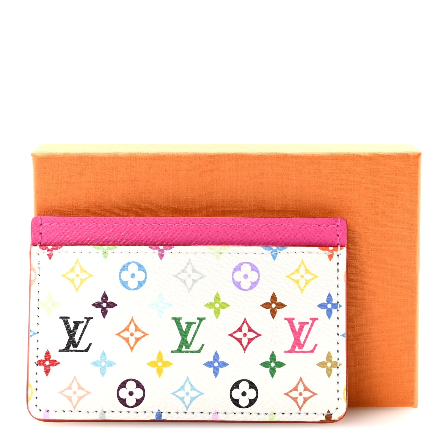 Louis Vuitton LV X TM Monogram Multicolor Card Holder Kawaii Pink