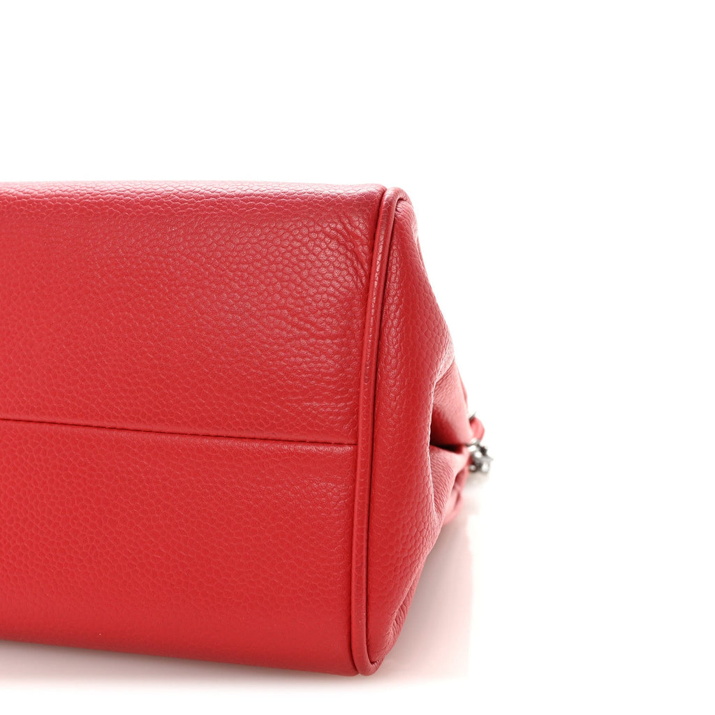 Chanel Caviar Small Accordion Flap Red