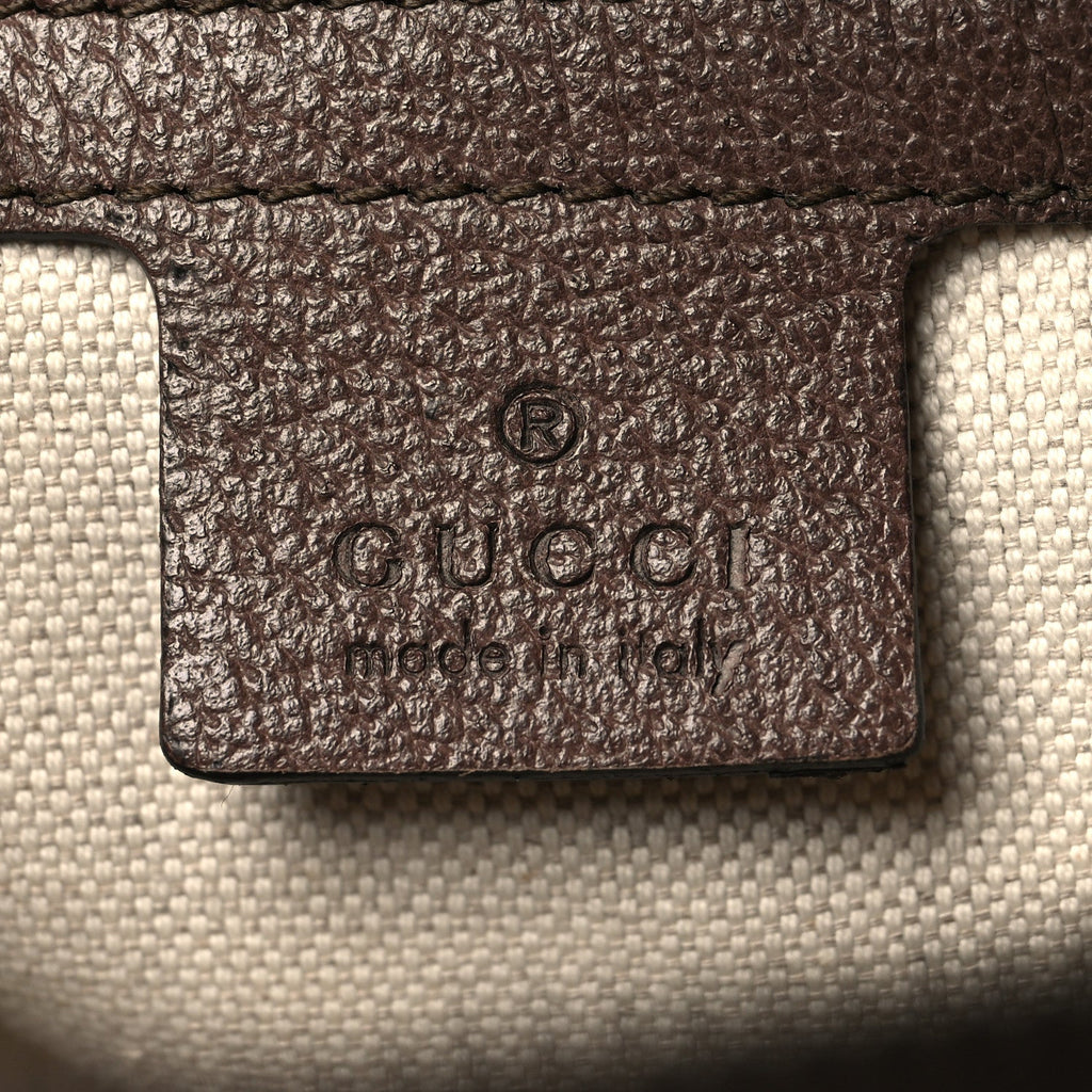 Gucci GG Supreme Monogram Web Small Ophidia Messenger Bag Brown