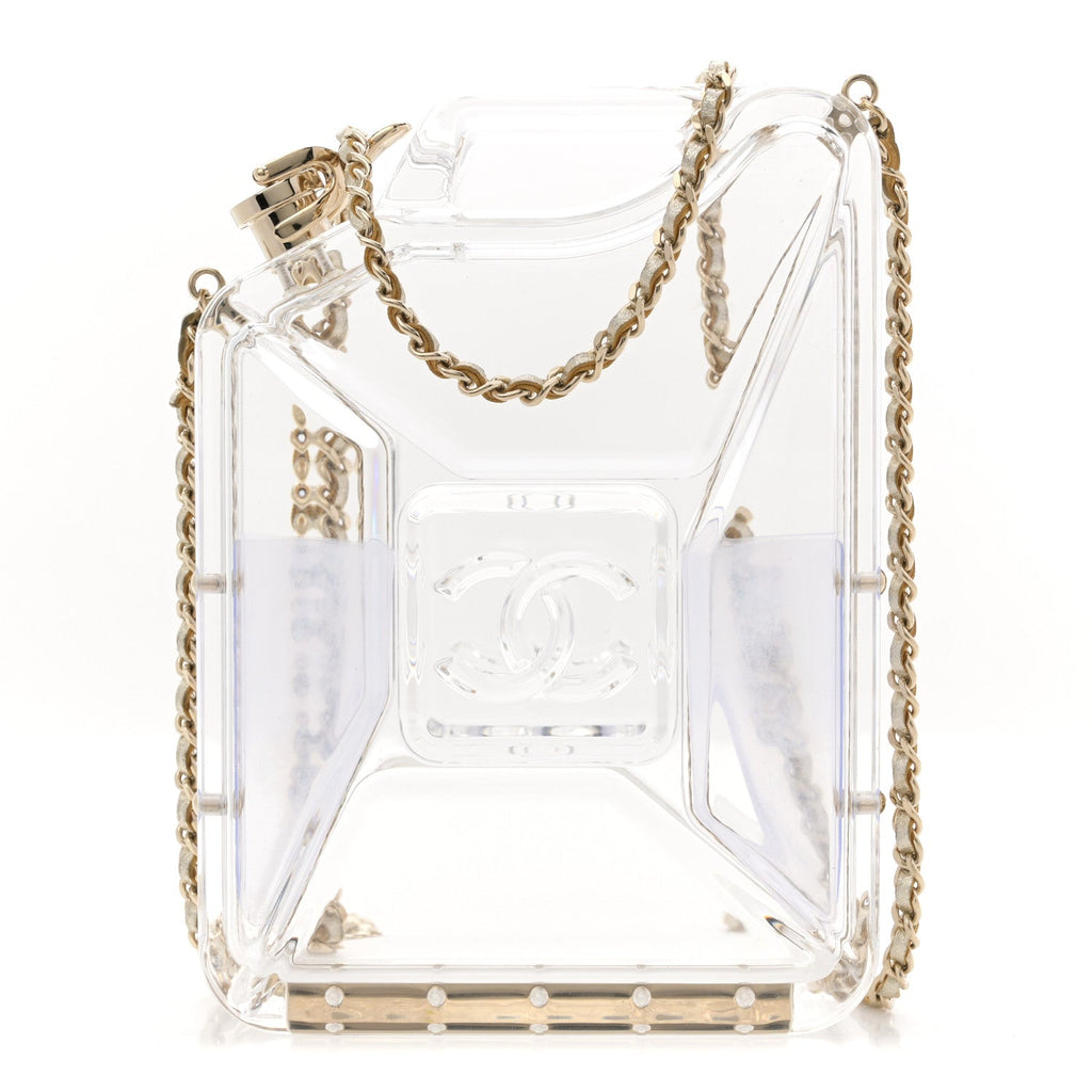 Chanel Plexiglass Dubai by Night Gas Tank Clutch