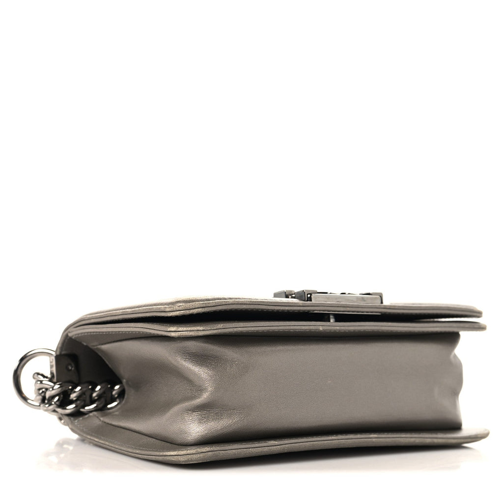 Chanel Galuchat Stingray Small Boy Flap Silver