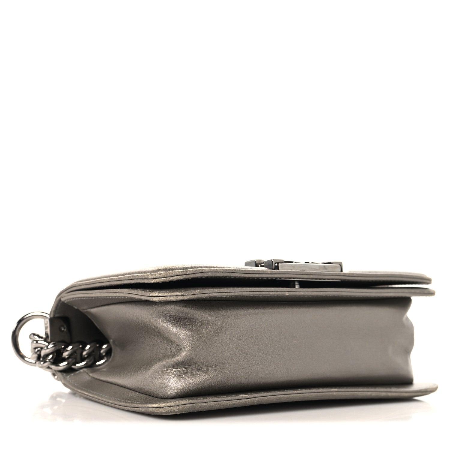 Chanel Galuchat Stingray Small Boy Flap Silver