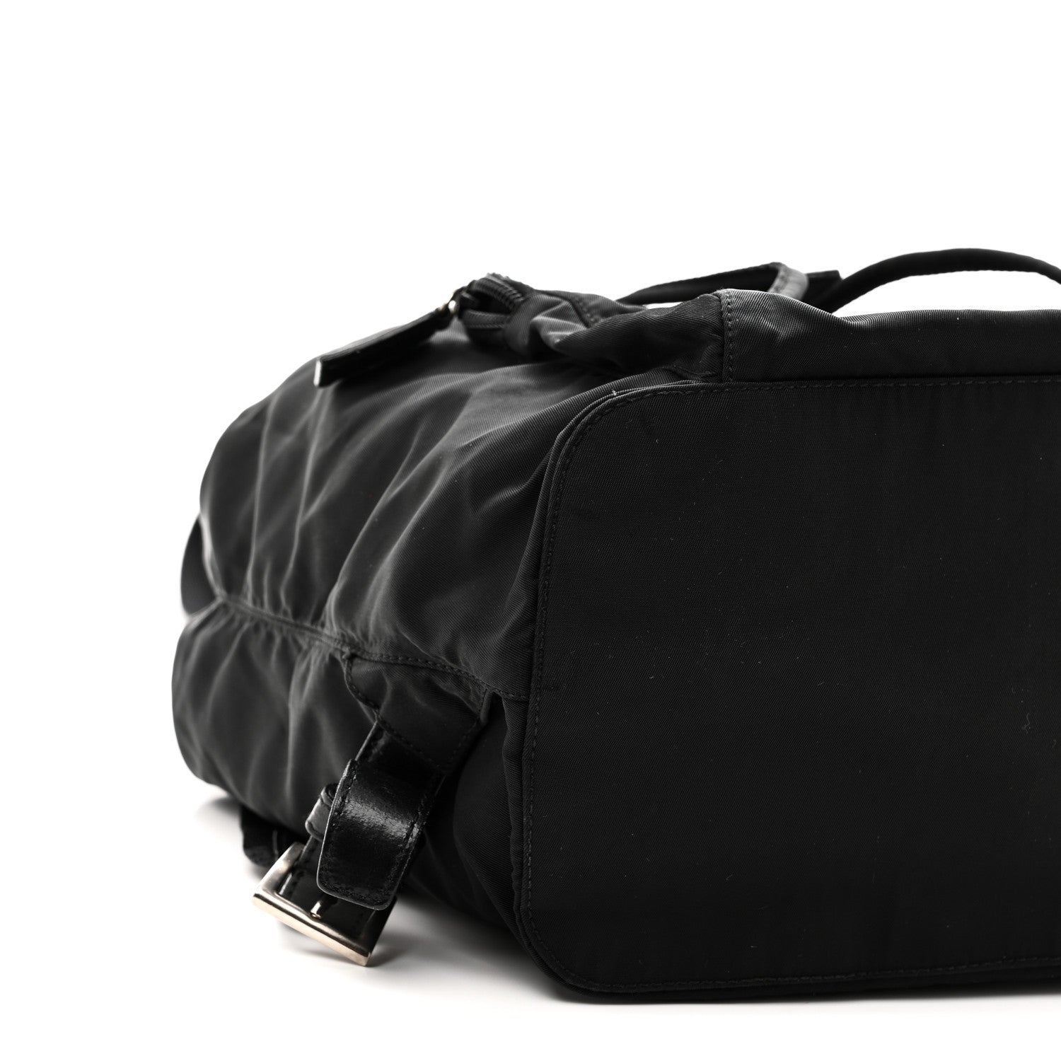 Prada Tessuto Nylon Vela Cinch Backpack Black