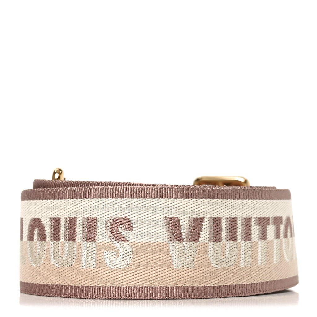 Louis Vuitton Jacquard Speedy Bandouliere 20 Shoulder Strap Beige Brown