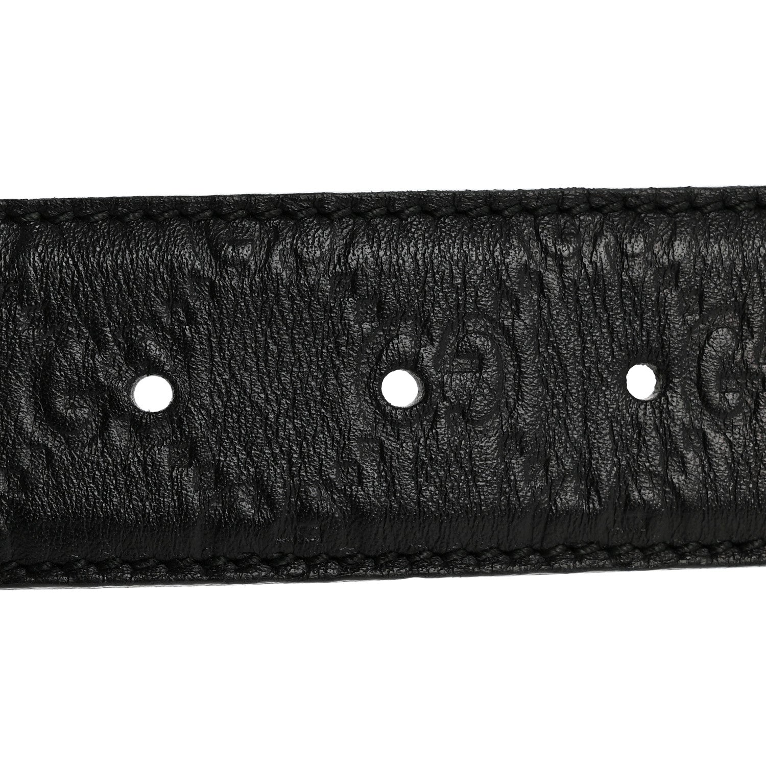 Gucci Guccissima Interlocking G Belt 85 34 Black