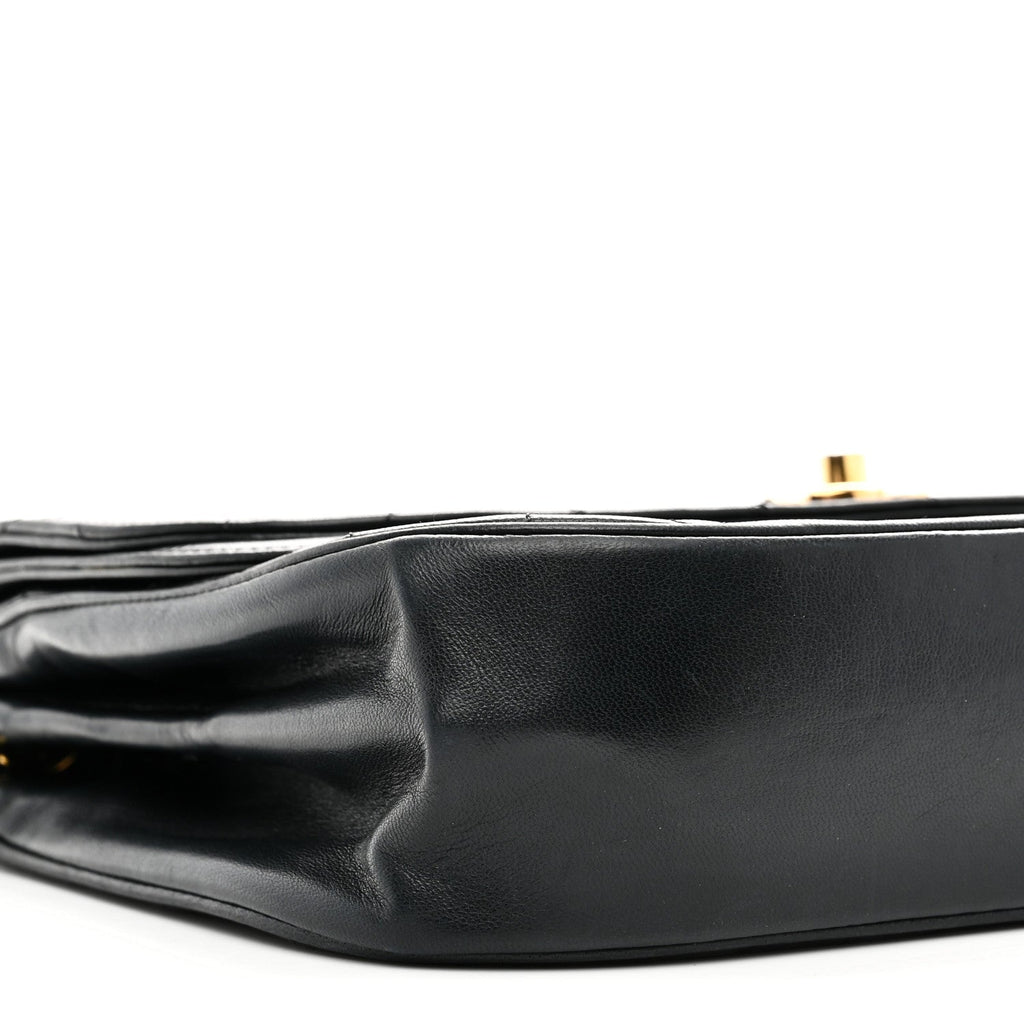 Chanel Lambskin Quilted Flap Bag Black