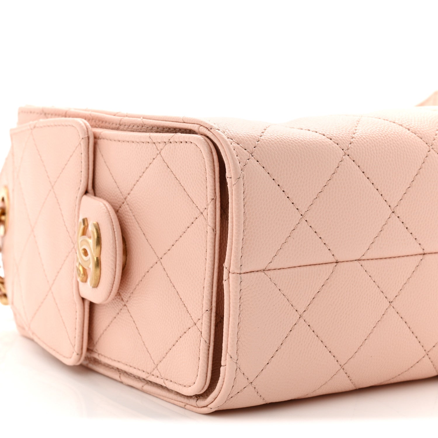 Chanel Caviar Quilted Mini Chanel 25 Handbag Light Pink