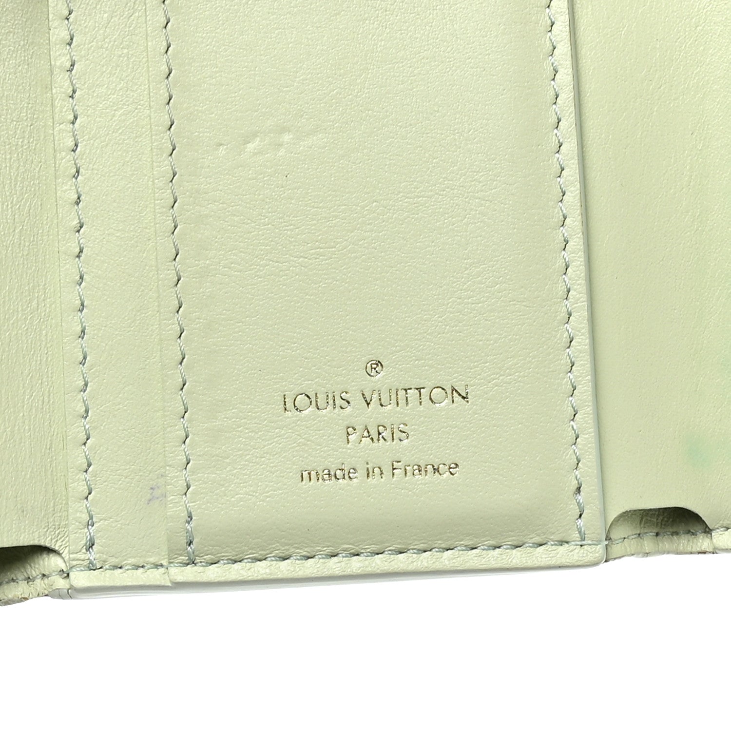 Louis Vuitton Taurillon Summer Stardust Capucines XS Wallet Vert D'Eau