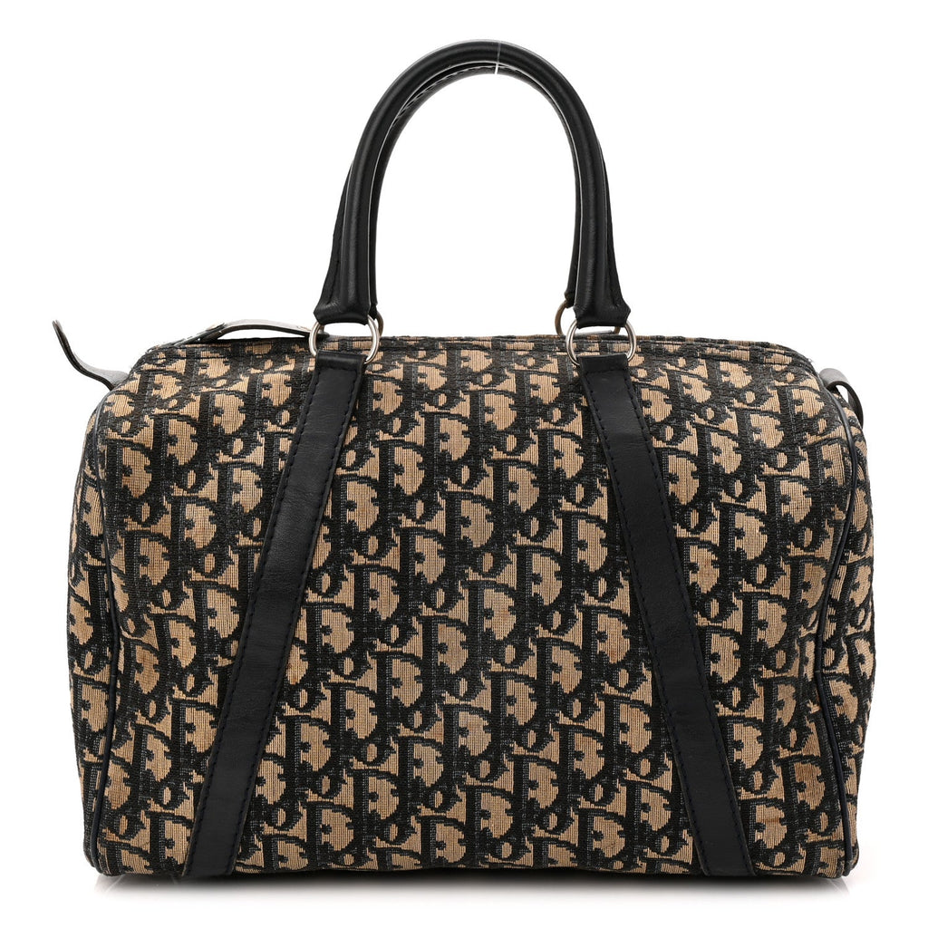 Christian Dior Monogram Boston Navy Blue