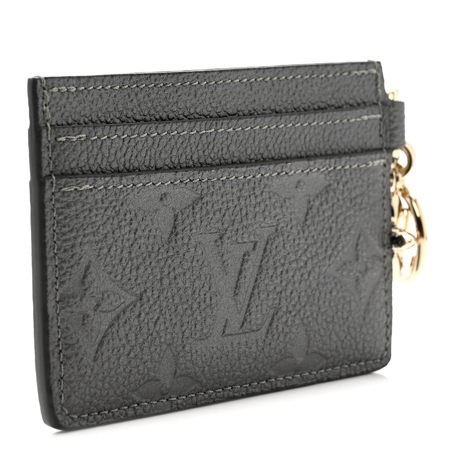 Louis Vuitton Empreinte Monogram LV Charms Card Holder Gunmetal