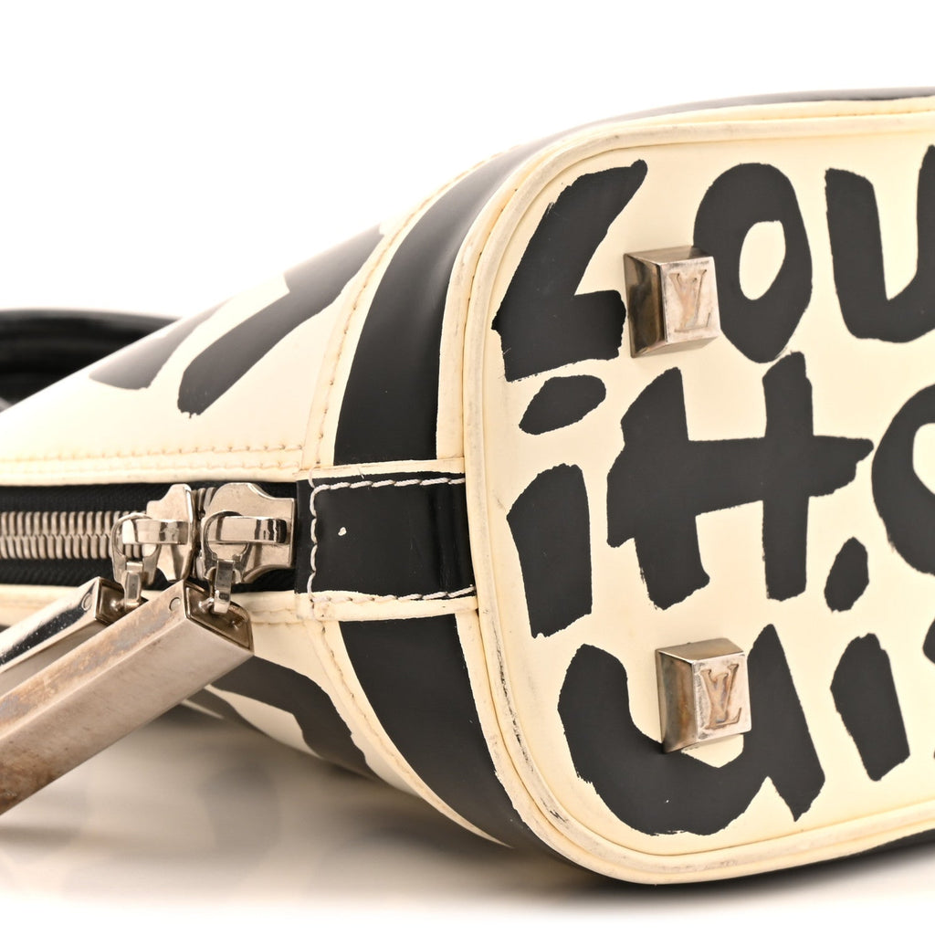 Louis Vuitton Graffiti Alma MM Black