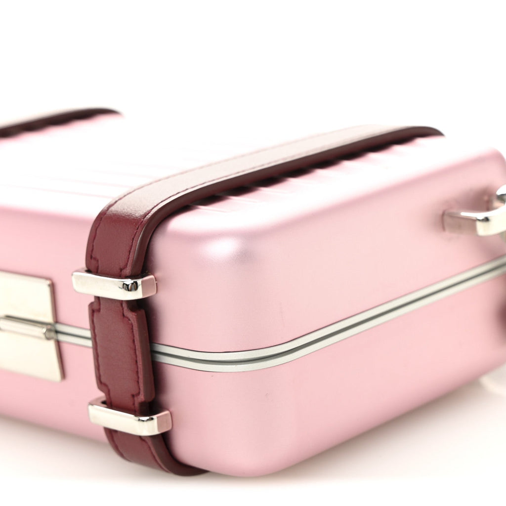 Christian Dior X RIMOWA Aluminum Personal Clutch On Strap Rose