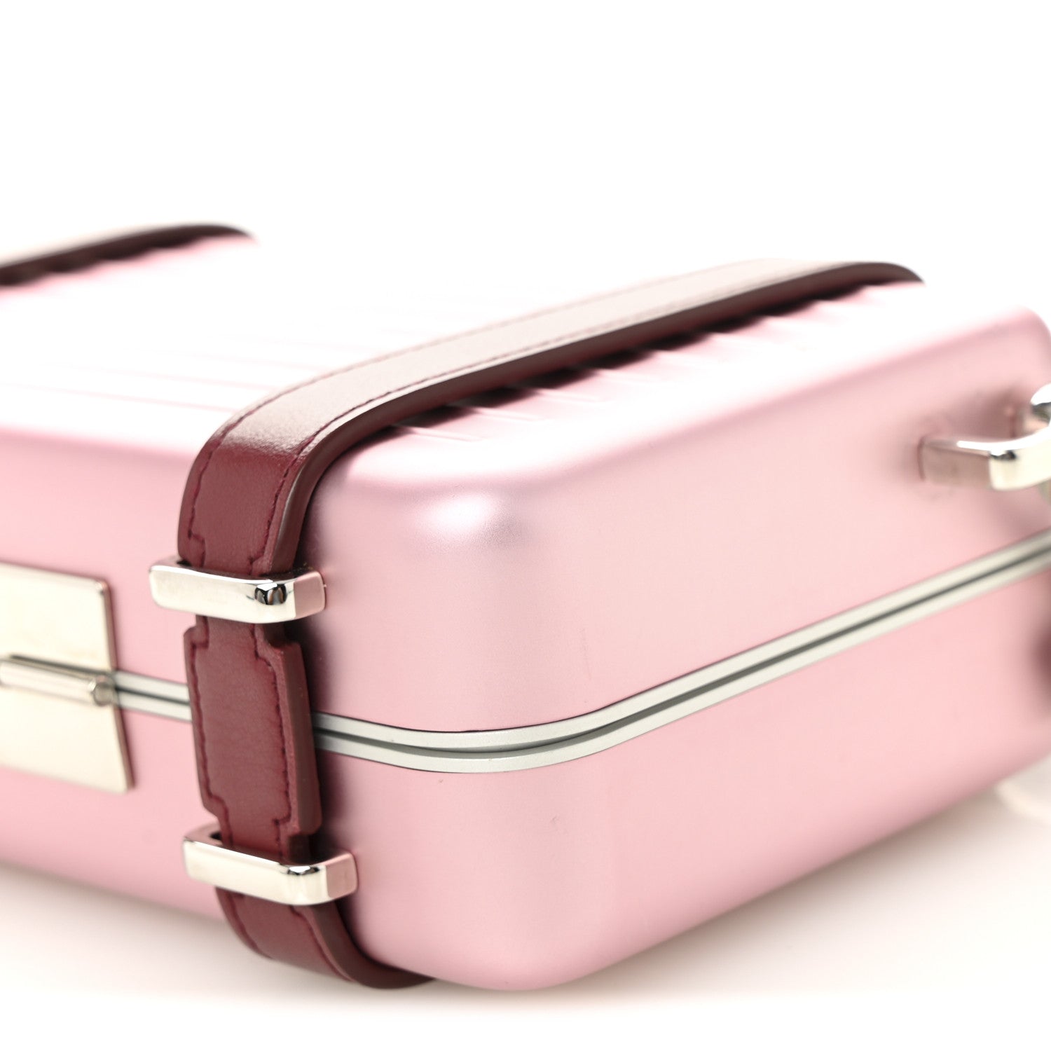 Christian Dior X RIMOWA Aluminum Personal Clutch On Strap Rose