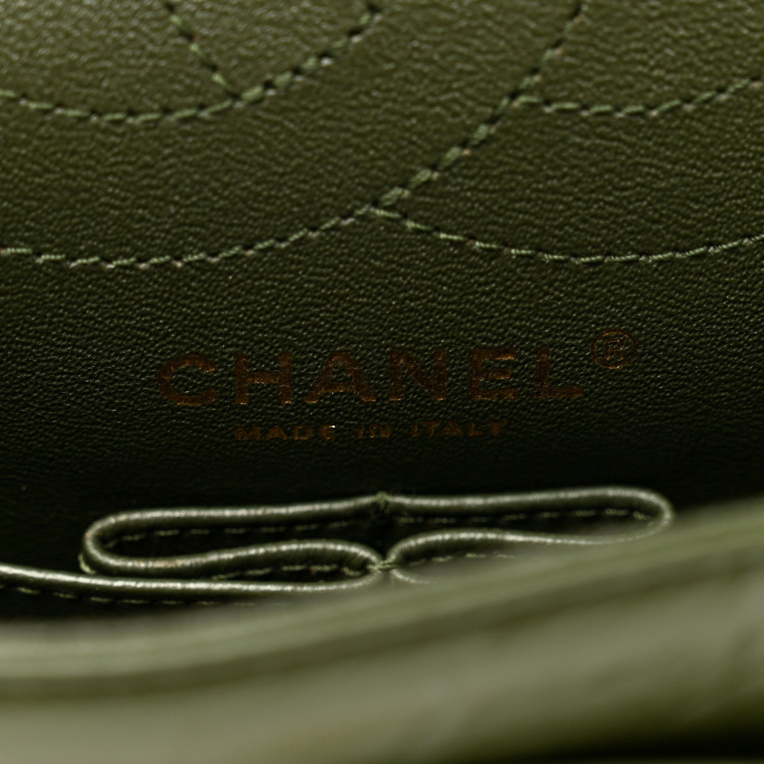 Chanel Aged Calfskin Chevron Quilted 2.55 Reissue 225 Flap Green