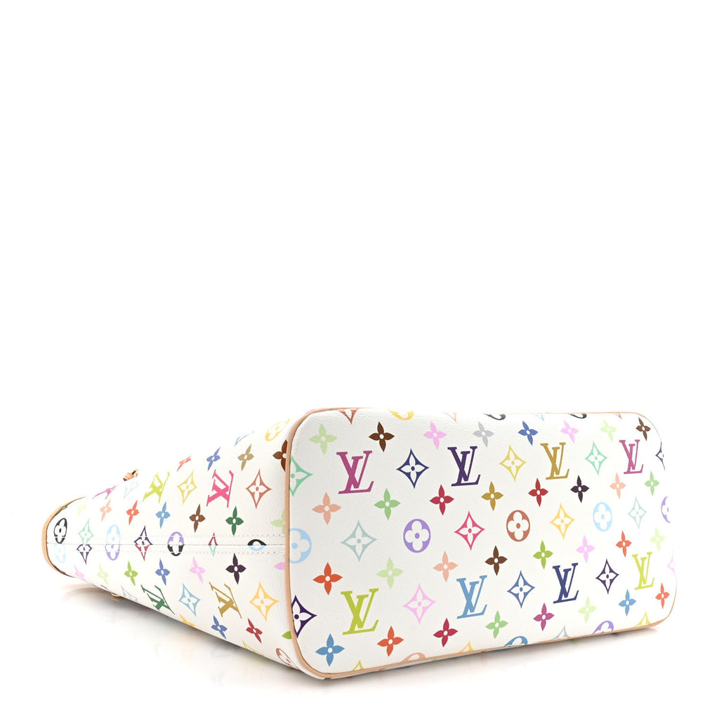 Louis Vuitton LV x TM Monogram Multicolor Neverfull MM White