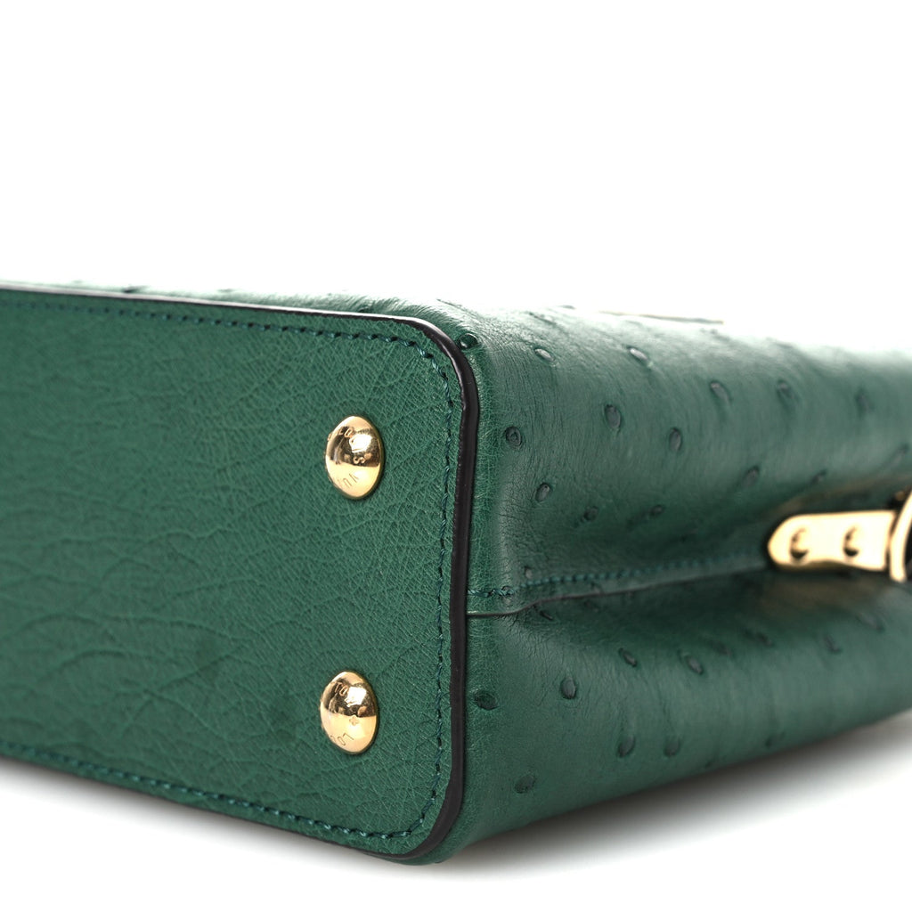 Louis Vuitton Ostrich Capucines Mini Mint