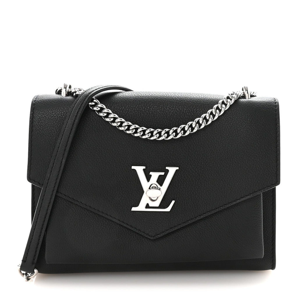 Louis Vuitton Soft Calfskin My Lockme Chain Bag BB Black