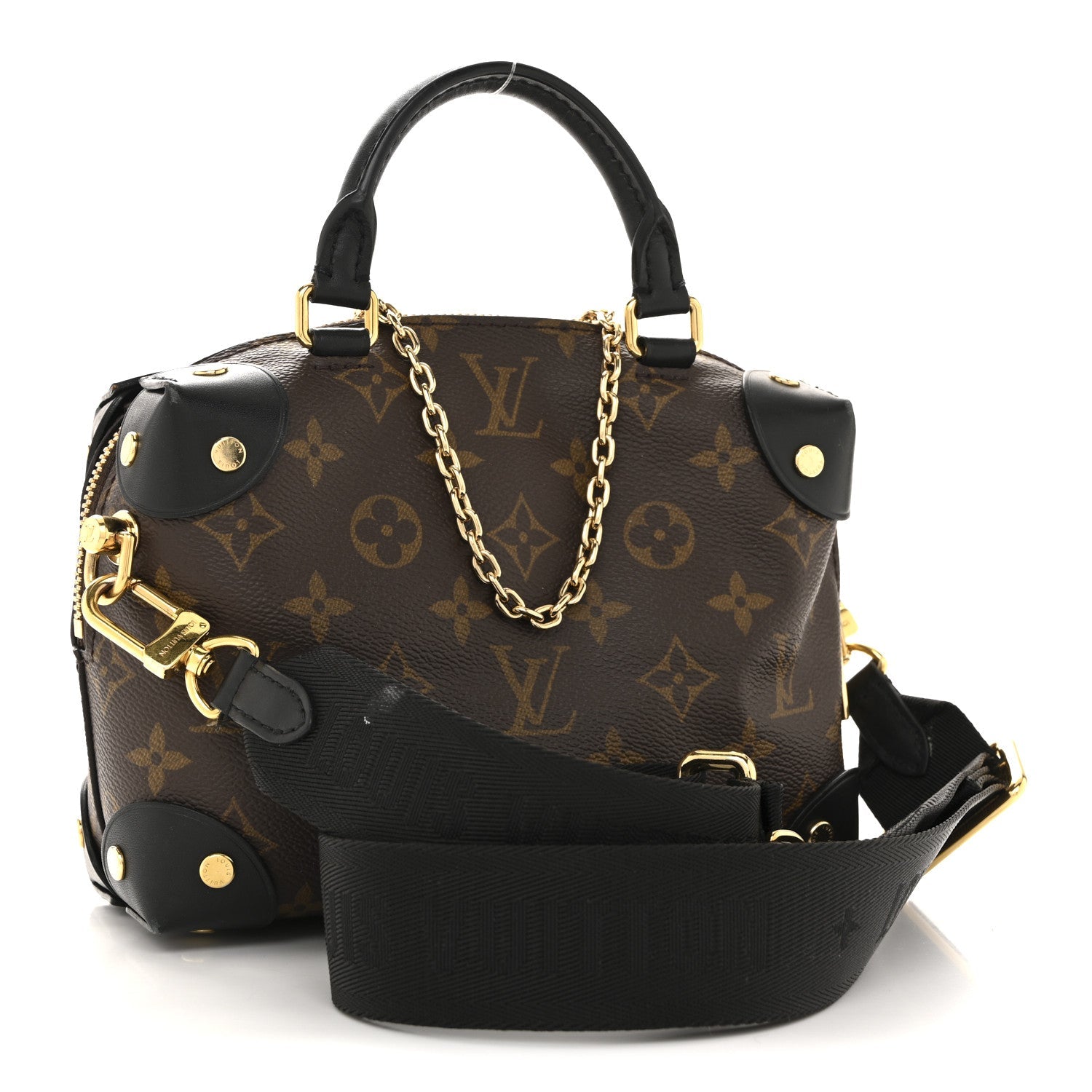 Louis Vuitton Monogram Petite Malle Souple Black